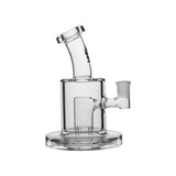 Side profile of Calibear Thick Dab Rig (Clear) showing side-mounted joint and internal Slitted Can Perc