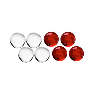 Calibear 3mm Ruby Terp Pearls. Perfect for Puffco Peak, Dr. Dabber Switch 2, Carta 2, quartz bangers, and e-rigs. Better heat retention and smoother dabs.