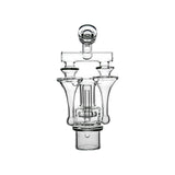 Calibear Duo RBR Recycler glass attachment fitted on Dr. Dabber Switch 2 showing dual chamber recycler function