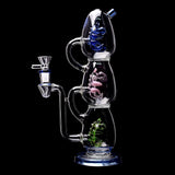 Calibear Triple Yoshi Egg Dab Rig Handcrafted Borosilicate Glass Gallery showcase view 13 highlighting functional glass details