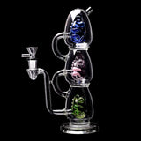 Calibear Triple Yoshi Egg Dab Rig Handcrafted Borosilicate Glass Gallery showcase view 12 highlighting functional glass details