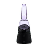 Four colorful conical dry top glass attachments for Puffco Peak OG and Pro in blue, smoke, purple, and clear by CaliBear.