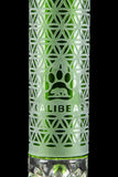 Calibear Deep Sandblasted Glass Beaker Bong | 8" & 14" Artistic Water Pipe Handcrafted Borosilicate Glass Gallery showcase view 15 highlighting functional glass details