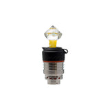 Calibear Diamond Cut Carb Cap Series For Puffco Peak Pro Handcrafted Borosilicate Glass Gallery showcase view 7 highlighting functional glass details for Puffco Peak OG & Pro