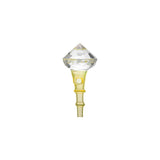 Calibear Diamond Cut Carb Cap Series For Puffco Peak Pro Handcrafted Borosilicate Glass Angle view showing percolation and recycler water loop airflow design for Puffco Peak OG & Pro