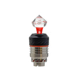 Calibear Diamond Cut Carb Cap Series For Puffco Peak Pro Handcrafted Borosilicate Glass Gallery showcase view 9 highlighting functional glass details for Puffco Peak OG & Pro