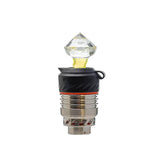 Calibear Diamond Cut Carb Cap Series For Puffco Peak Pro Handcrafted Borosilicate Glass Gallery showcase view 11 highlighting functional glass details for Puffco Peak OG & Pro
