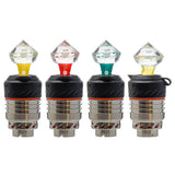 Calibear Diamond Cut Carb Cap Series For Puffco Peak Pro Handcrafted Borosilicate Glass Main product view showing precision borosilicate glass craftsmanship for Puffco Peak OG & Pro