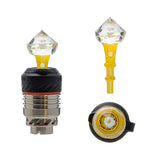 Calibear Diamond Cut Carb Cap Series For Puffco Peak Pro Handcrafted Borosilicate Glass Gallery showcase view 6 highlighting functional glass details for Puffco Peak OG & Pro