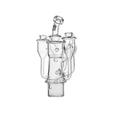 Dr. Dabber Switch 2 fitted with Calibear (Clear) Dual Chamber Recycler Glass Attachment featuring recycler airflow and dual chamber cooling design