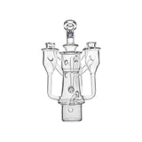 Dr. Dabber Switch 2 fitted with Calibear (Clear) Dual Chamber Recycler Glass Attachment featuring recycler airflow and dual chamber cooling design