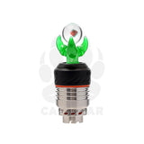 Calibear Dragon CLaw Opal Ball Joystick Carb Cap for Puffco Peak 3DXL Atomizer Handcrafted Borosilicate Glass Gallery showcase view 5 highlighting functional glass details