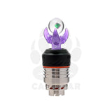 Calibear Dragon CLaw Opal Ball Joystick Carb Cap for Puffco Peak 3DXL Atomizer Handcrafted Borosilicate Glass Gallery showcase view 7 highlighting functional glass details