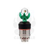 Calibear Dragon CLaw Opal Ball Joystick Carb Cap for Puffco Peak 3DXL Atomizer Handcrafted Borosilicate Glass Gallery showcase view 8 highlighting functional glass details