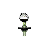 Calibear Facet Opal Joystick Carb Cap For Dr. Dabber Switch 2 Handcrafted Borosilicate Glass Detail close-up of joint connection and mouthpiece for Dr. Dabber Switch 2
