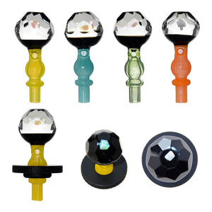 Calibear Facet Opal Joystick Carb Cap For Dr. Dabber Switch 2 Handcrafted Borosilicate Glass Main product view showing precision borosilicate glass craftsmanship for Dr. Dabber Switch 2