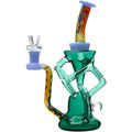 Wigwag Glass Dab Rig Glass Recycler with Encased Opal | US WAREHOUSE