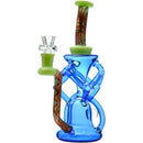 Wigwag Glass Dab Rig Glass Recycler with Encased Opal | US WAREHOUSE