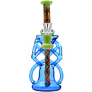 Wigwag Glass Dab Rig Glass Recycler with Encased Opal | US WAREHOUSE