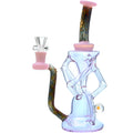 Wigwag Glass Dab Rig Glass Recycler with Encased Opal | US WAREHOUSE