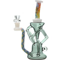 Wigwag Glass Dab Rig Glass Recycler with Encased Opal | US WAREHOUSE