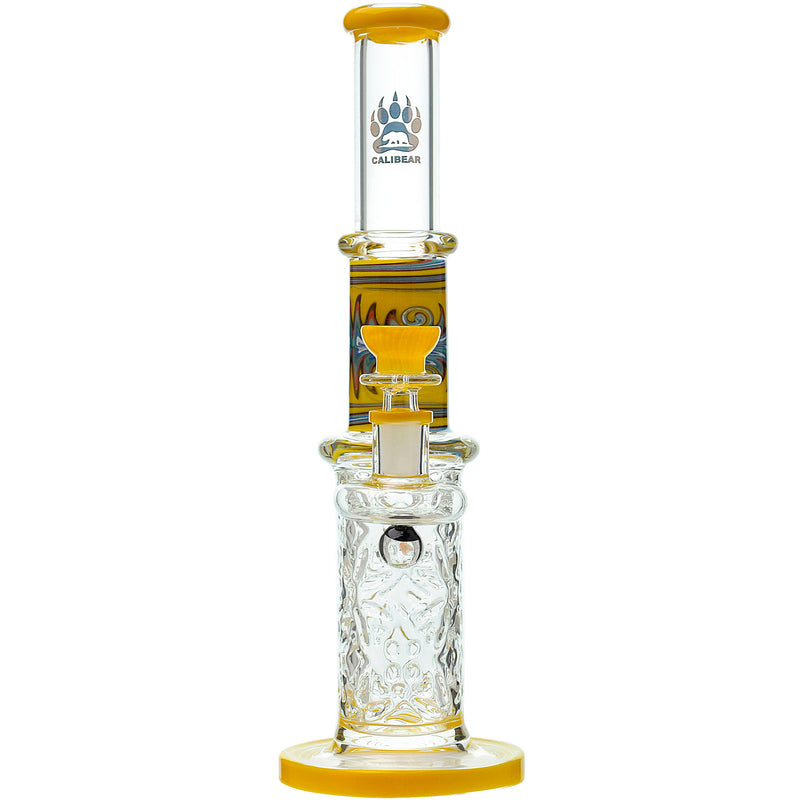 Wigwag Wall Perc Glass Bong Glass Water Pipe with Encased Opal | US WAREHOUSE