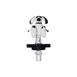 Calibear Handmade Dog Glass Carb Cap For Dr. Dabber Switch 2 Handcrafted Borosilicate Glass Detail close-up of joint connection and mouthpiece for Dr. Dabber Switch 2