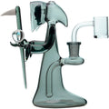 DeathGod Grim Reaper glass water pipe dab rig with opal marble | Calibear | US WAREHOUSE
