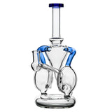 BORO Infinity Loop Torus Recycler Handcrafted Borosilicate Glass Installed profile view showing exact device fitment