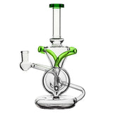 BORO Infinity Loop Torus Recycler Handcrafted Borosilicate Glass Gallery showcase view 6 highlighting functional glass details