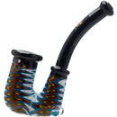 Wigwags hand pipe dry pipe with encased opal | US WAREHOUSE