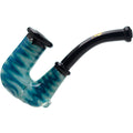 Wigwags hand pipe dry pipe with encased opal | US WAREHOUSE