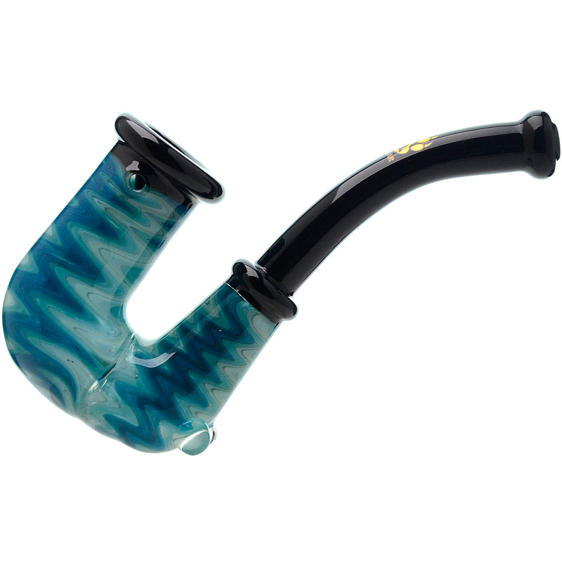 Wigwags hand pipe dry pipe with encased opal | US WAREHOUSE