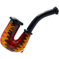 Wigwags hand pipe dry pipe with encased opal | US WAREHOUSE