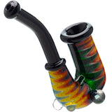 Wigwags hand pipe dry pipe with encased opal