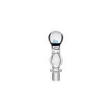Joystick Cap Encased W/ Opal (Clear) for Dr. Dabber Switch 2 | Calibear, clear glass joystick carb cap with encased opal detail and directional airflow design