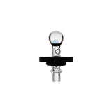 Joystick Cap Encased W/ Opal (Clear) for Dr. Dabber Switch 2 | Calibear, clear glass joystick carb cap with encased opal detail and directional airflow design