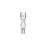 Opal Pillar Joystick Carb Cap (Clear) for Dr. Dabber Switch 2 | Calibear, glass joystick carb cap with pillar-style top, encased opal detail and directional airflow design