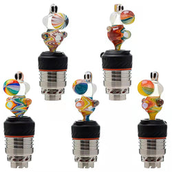 US Color Yoshi Puffco 3DXL Glass Carb Cap with Encased Opal | US WAREHOUSE