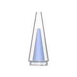 Calibear replacement glass attachments for Puffco Peak OG and Pro featuring various colored inner cones including black, pink, green, and blue.