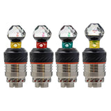 Calibear Facet Opal Joystick Carb Cap For Puffco 3D XL Handcrafted Borosilicate Glass Main product view showing precision borosilicate glass craftsmanship