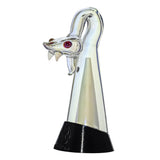CaliBear Spirit Snake glass attachment for Puffco Peak OG and Pro with opal eyes and recycler water filtration, available in multiple colors.