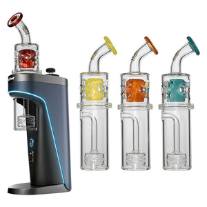 Calibear Straight Fab Rig for Dr. Dabber Switch 2 Handcrafted Borosilicate Glass Main product view showing precision borosilicate glass craftsmanship for Dr. Dabber Switch 2