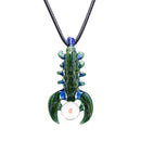 Scorpion Inspired Glass Pendant Necklace  Calibear  