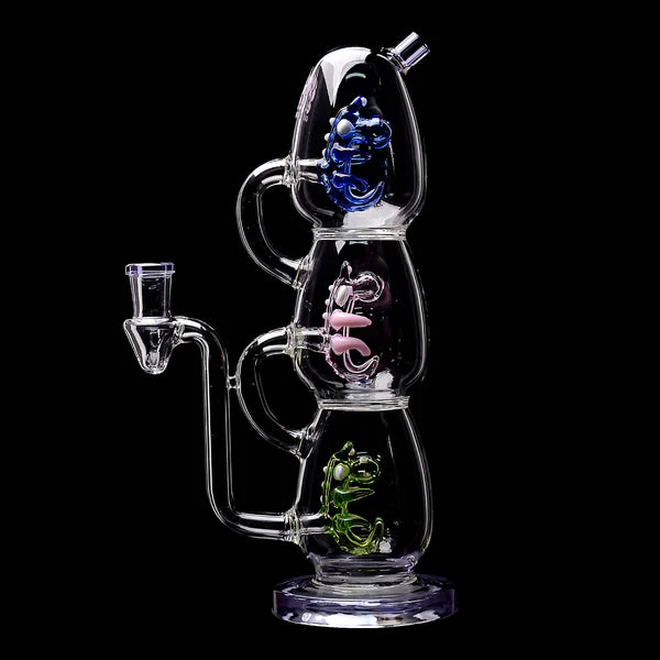 TRIPLE YOSHI EGG DAB RIG  | Calibear | US WAREHOUSE