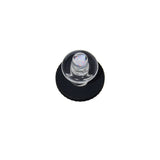 UFO Opal Joystick Carb Cap (Clear) for Dr. Dabber Switch 2 | Calibear, glass joystick carb cap with UFO-style top, opal accent and directional airflow design  