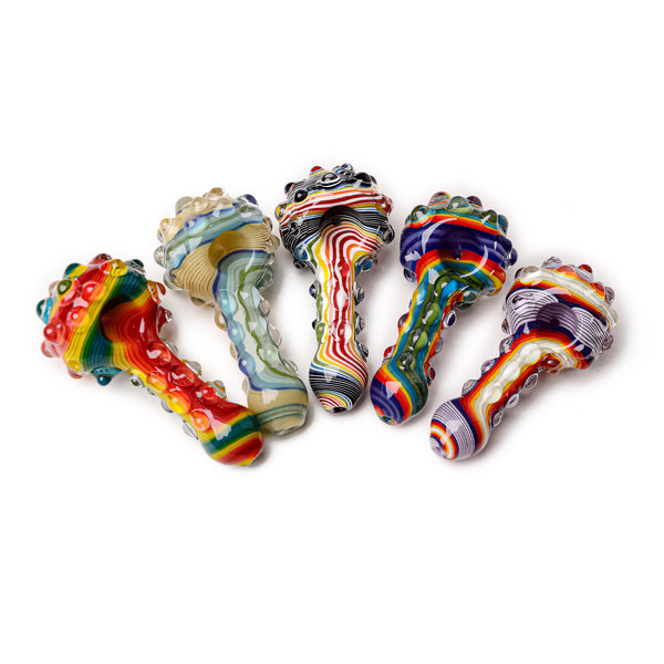 Glass Dragon Wigwag smoking hand pipe dry pipe | US WAREHOUSE