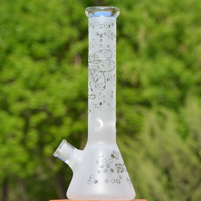 14INCH PREMIUM FROSTED BEAKER  | BOROTECH | US WAREHOUSE