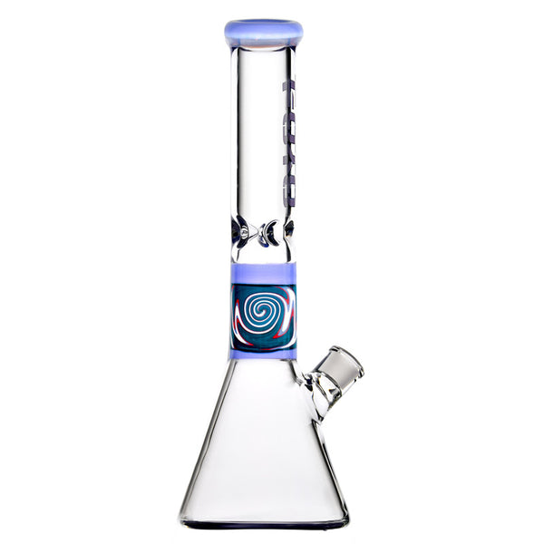 WIG WAG COLORED 15.8INCH GLASS BEAKER BONG | BOROTECH