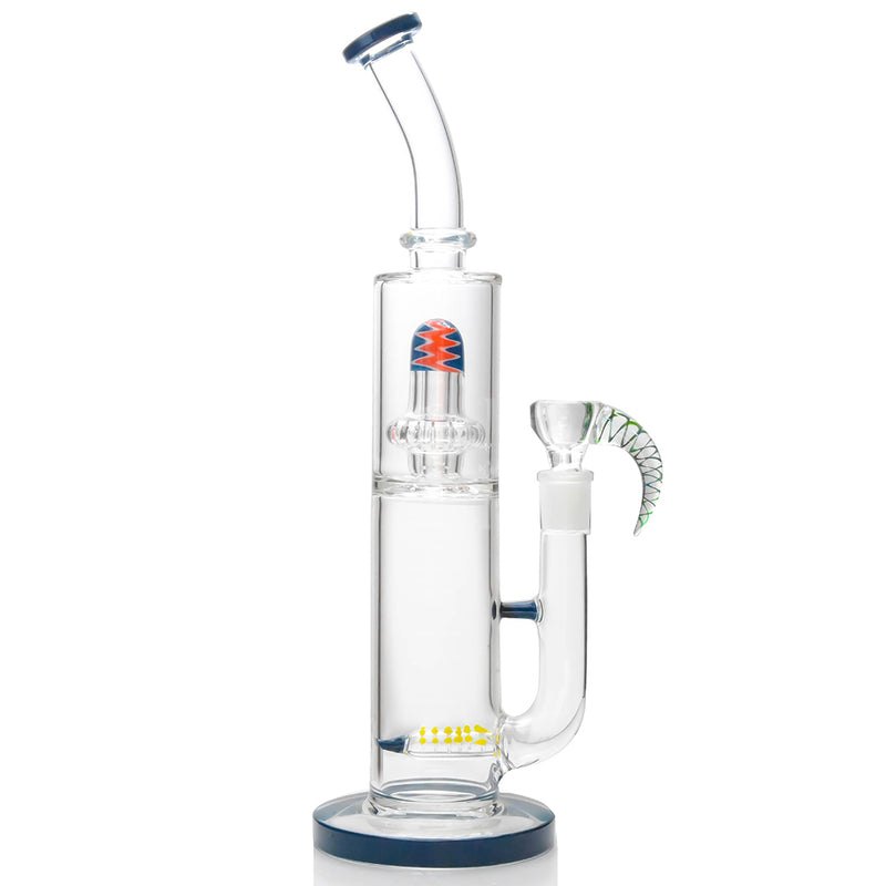 Wigwag Glass Water Pipe Glass Bong with Kingstem Perc | Borotech